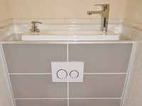 WiCi Bati Wand WC mit integriertem Handwaschbecken - Herr C (Frankreich - 07) - 2 auf 2